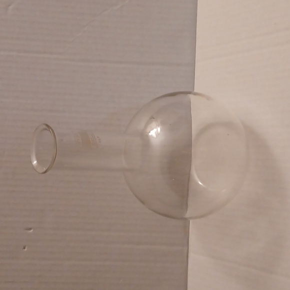 4/$60 Glass "Flat Round Bottom Flask" Or Flower Vase - Picture 2 of 5